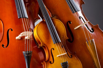 Cello and violins.