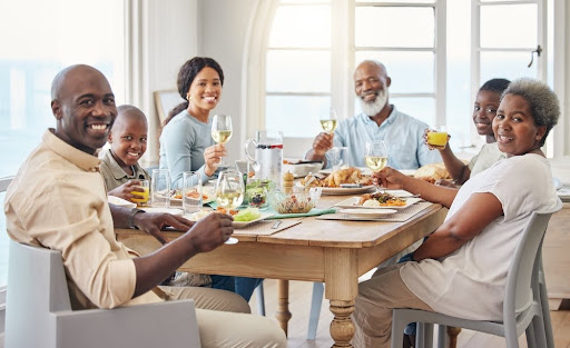 Group of people around a table.